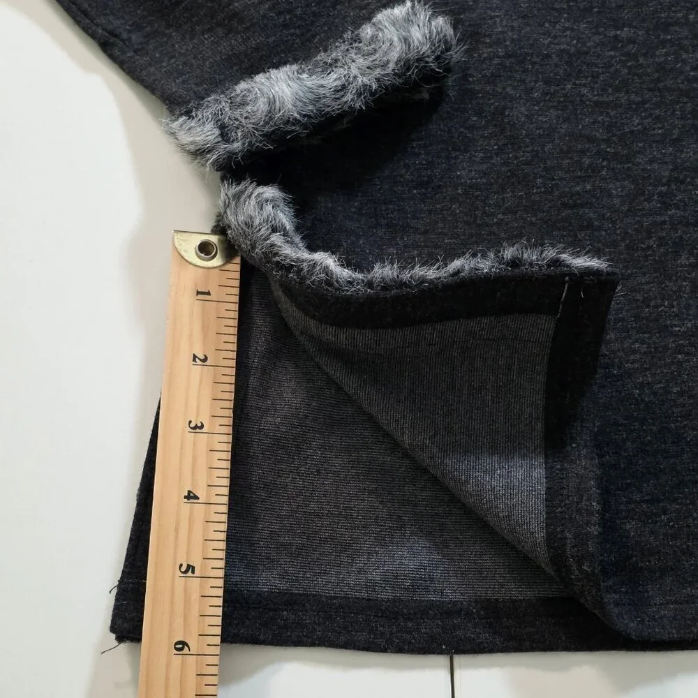 Manie Collection Paris Sweater Womens M Gray LS Cotton Blend Retro France Made - Picture 10 of 16